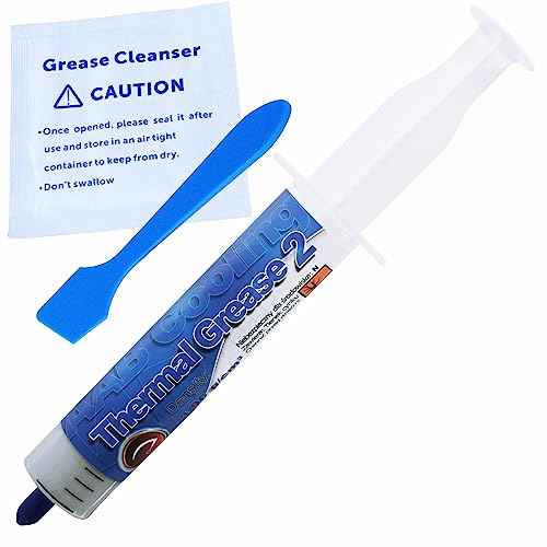 AABCOOLING Thermal Grease 2-30g - 5,6W/mK - Silber - mit Hoher Wärmeleitfähigkeit für Alle CPU-PC Kühler-Lüfter Prozessor, Wasserkühlung Paste - Niedriger Thermischer Wiederstand, Wärmeleitpad von AABCOOLING