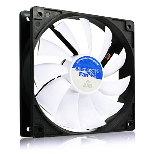 AABCOOLING Silent Force Fan 12 - Leise und Efizient 120mm Gehäuselüfter mit 4 Anti-Vibration-Pads - CPU Lüfter, Prozessor Kühler, PC Fan, Ventilator 12V 12,9 dB(A), 97 m3/h von AABCOOLING