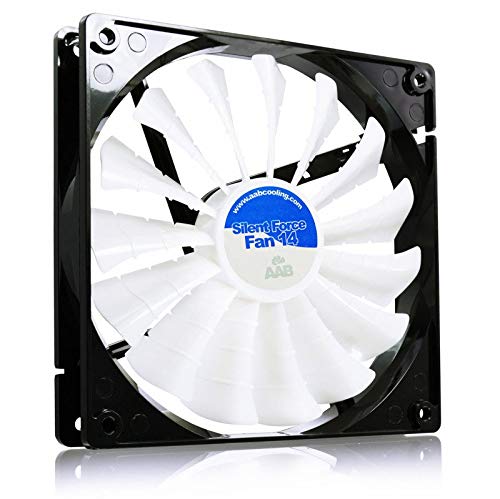 AABCOOLING Silent Force Fan 14 - Leise und Efizient 140mm Gehäuselüfter mit 4 Anti-Vibration-Pads - CPU Lüfter, Ventilator 12V, Kühlung, Kühler 8,6 dB(A), 100 m3/h von AABCOOLING