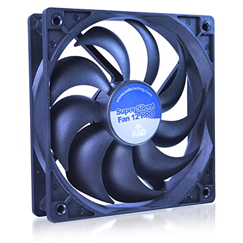 AABCOOLING Super Silent Fan 12 PRO - Leise und Efizient 120mm Gehäuselüfter mit 4 Anti-Vibration-Pads - CPU Lüfter, Wentilator, Kühlung, Cooling Fan 13,9 dB(A), 90 m3/h von AABCOOLING