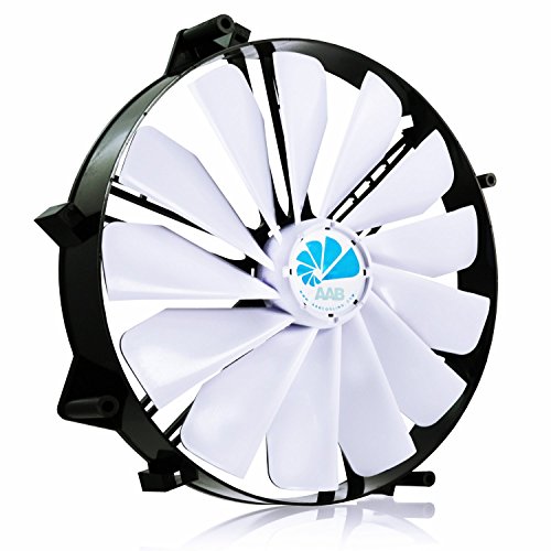 AABCOOLING Super Silent Fan 25 - Leise und Efizient 218mm Groß Gehäuselüfter mit 4 Anti-Vibration-Pads - Silent Lüfter, Lüfter, Ventilator 12V, PC Fan, 14,9 dB, 232 m3/h von AABCOOLING