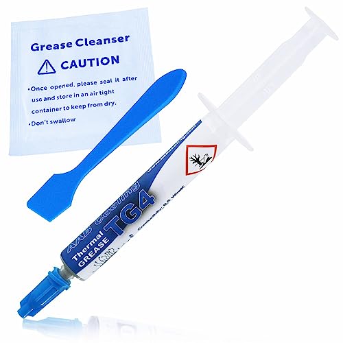 AABCOOLING Thermal Grease 4-3,5g - Wärmeleitpaste Silber, Hoher Wärmeleitfähigkeit, CPU-PC Kühler-Lüfter Prozessor, Wasserkühlung - Niedriger Thermischer Wiederstand, Paste, Wärmeleitpad 9.5 W/mK von AABCOOLING