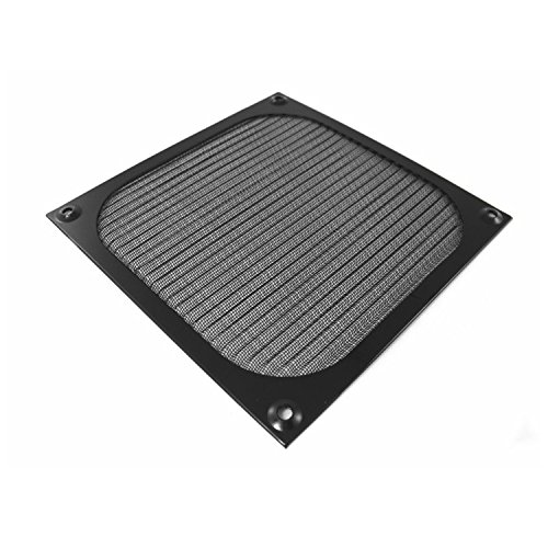 AABCOOLING Aluminium Lüfter Filter, Lüfterabdeckung, für Fan, Staubfilter (120mm, Schwarz) von AABCOOLING