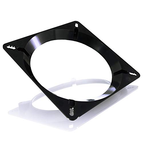 AABCOOLING Fan Adaptor Lüfter Adapter, 120mm auf 140mm schwarz transparent von AABCOOLING
