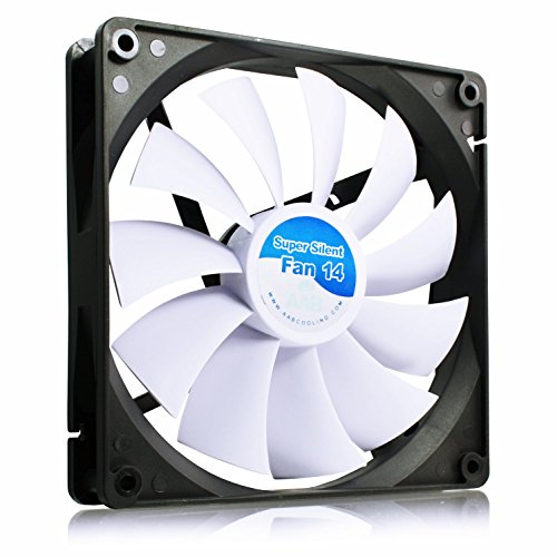 AABCOOLING Super Silent Fan 14 - Leise und Efizient 140mm Gehäuselüfter mit 4 Anti-Vibration-Pads - Ventilator Leise, Computer, Kühlung, Kühler, 8,6 dB(A), 80 m3/h von AABCOOLING