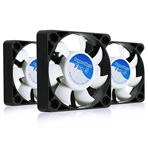 AABCOOLING Super Silent Fan 5 - Leise und Efizient 50mm Gehäuselüfter mit 4 Anti-Vibration-Pads - Mini Ventilator, 3D Drucker, Cooling Lüfter, Cooling Fan, Wentilator - Wertpaket 3 Stück von AABCOOLING