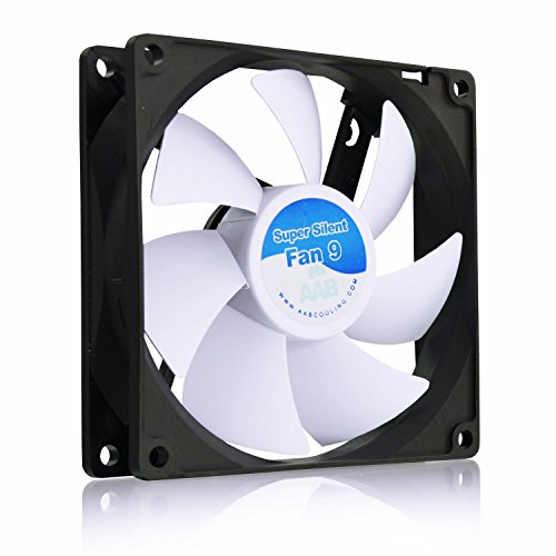 AABCOOLING Super Silent Fan 9 - Leise und Efizient 92mm Gehäuselüfter mit 4 Anti-Vibration-Pads - CPU Kühler, PC Fan, Ventilator, Kühlung, 13,6 dB, 58 m3/h von AABCOOLING