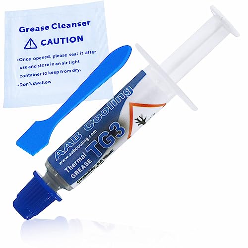 AABCOOLING Thermal Grease 3-1g Hochleistungs-Wärmeleitpaste für Alle Kühler. Ideall zum Auftragen auf den CPU, GPU Prozessor, Chipsätz. Laptop Cooler Paste ist Elektrisch Nicht Leitend. 8.5 W/mK von AABCOOLING