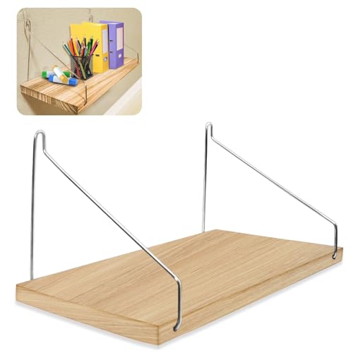 AABDTYYD 30 cm Arbeitskabinen-Regal Mit Haken Aus Holz - Wandregal Für Stoffkabinen - Büroorganisation Mit Schreibtischregal - Dekoration Für Arbeitskabinen Frauen/Herren - Wanddekoration von AABDTYYD