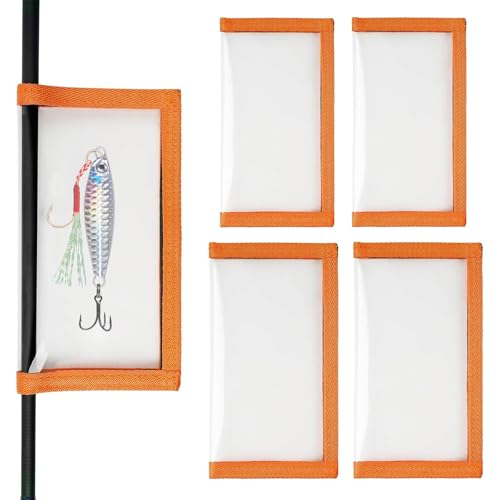 PVC Köderbox 4 Stück Angeln Köder Set Transparent Leicht Zu Reinigen Sichtbar Beschichtet Langlebig Stabil Ideal für Angelzubehör Fishing Lure Wraps Praktische Aufbewahrung für Angler von AABDTYYD