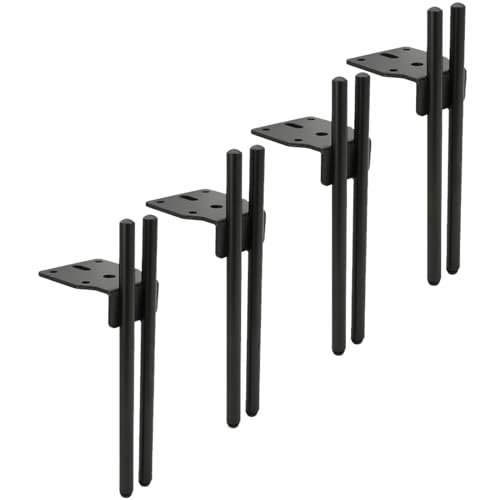 AADDFDD Set mit 4 Ersatzfüßen für Metallmöbel, Hardware-Möbelstützfüße aus Eisen für TV-Schrank, Schuhschrank, Sofa 15CM A von AADDFDD