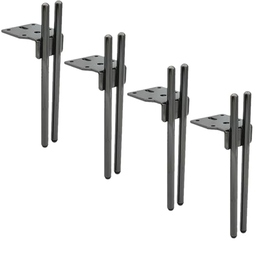 AADDFDD Set mit 4 Ersatzfüßen für Metallmöbel, Hardware-Möbelstützfüße aus Eisen für TV-Schrank, Schuhschrank, Sofa 15CM B von AADDFDD