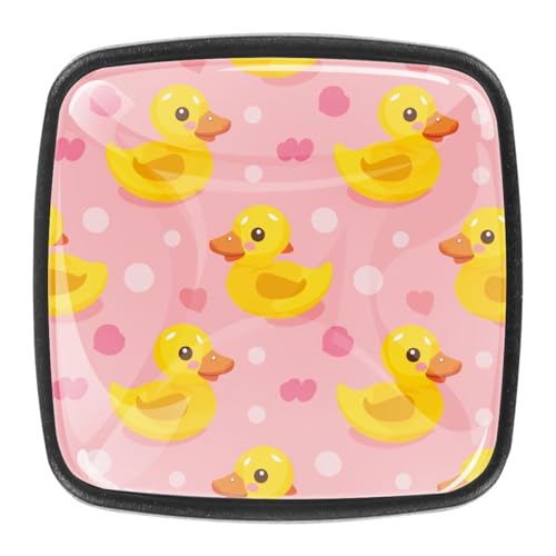 4 Stück Schubladenknöpfe Schrankknöpfe Und -Griffe Niedliche Ente Rosa Herzen Muster 4 Stück Schubladenknöpfe Schrankknöpfe Und -Griffe Niedliche Ente Rosa Herzen Muster von AADFAEWR