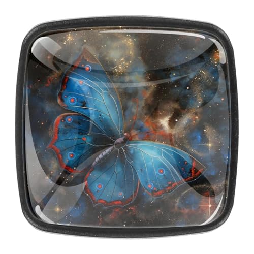AADFAEWR 4 Stück Schubladenknöpfe Schrankknöpfe Und -Griffe Blue Butterfly Galaxy Space AADFAEWR 4 Stück Schubladenknöpfe Schrankknöpfe Und -Griffe Blue Butterfly Galaxy Space von AADFAEWR