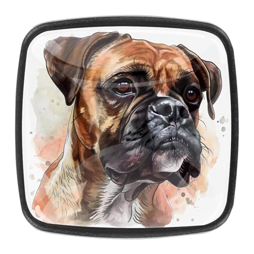 AADFAEWR 4 Stück Schubladenknöpfe Schrankknöpfe Und -Griffe Boxer Hund AADFAEWR 4 Stück Schubladenknöpfe Schrankknöpfe Und -Griffe Boxer Hund von AADFAEWR