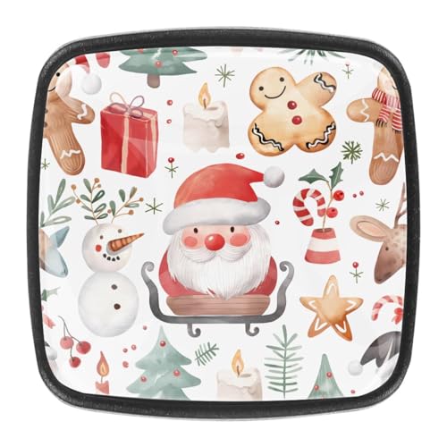AADFAEWR 4 Stück Schubladenknöpfe Schrankknöpfe Und -Griffe Christmas Patternss AADFAEWR 4 Stück Schubladenknöpfe Schrankknöpfe Und -Griffe Christmas Patternss von AADFAEWR
