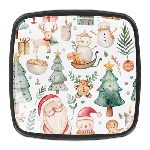 AADFAEWR 4 Stück Schubladenknöpfe Schrankknöpfe Und -Griffe Christmas Patternss AADFAEWR 4 Stück Schubladenknöpfe Schrankknöpfe Und -Griffe Christmas Patternss von AADFAEWR