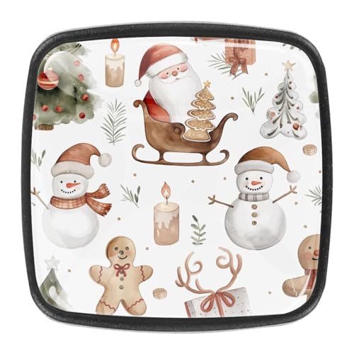 AADFAEWR 4 Stück Schubladenknöpfe Schrankknöpfe Und -Griffe Christmas Patternss AADFAEWR 4 Stück Schubladenknöpfe Schrankknöpfe Und -Griffe Christmas Patternss von AADFAEWR