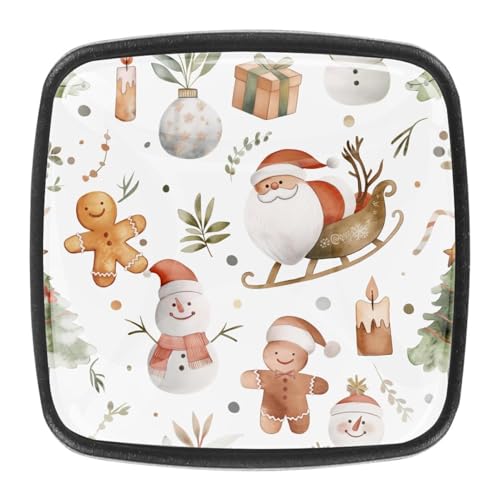 AADFAEWR 4 Stück Schubladenknöpfe Schrankknöpfe Und -Griffe Christmas Patternss AADFAEWR 4 Stück Schubladenknöpfe Schrankknöpfe Und -Griffe Christmas Patternss von AADFAEWR