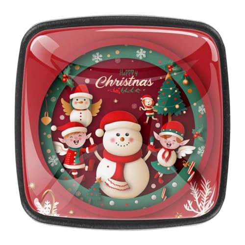 AADFAEWR 4 Stück Schubladenknöpfe Schrankknöpfe Und -Griffe Christmas Santa Claus Cute Snowman AADFAEWR 4 Stück Schubladenknöpfe Schrankknöpfe Und -Griffe Christmas Santa Claus Cute Snowman von AADFAEWR