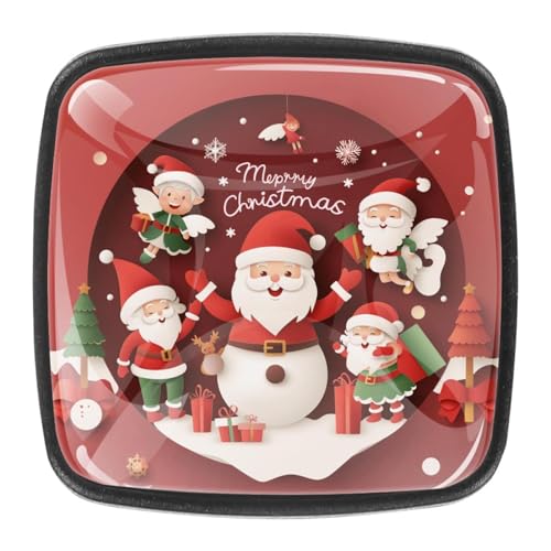 AADFAEWR 4 Stück Schubladenknöpfe Schrankknöpfe Und -Griffe Christmas Santa Claus Cute Snowman AADFAEWR 4 Stück Schubladenknöpfe Schrankknöpfe Und -Griffe Christmas Santa Claus Cute Snowman von AADFAEWR