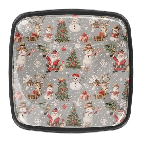 AADFAEWR 4 Stück Schubladenknöpfe Schrankknöpfe Und -Griffe Christmas Snowman Patterns AADFAEWR 4 Stück Schubladenknöpfe Schrankknöpfe Und -Griffe Christmas Snowman Patterns von AADFAEWR