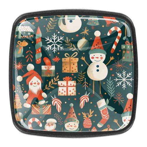 AADFAEWR 4 Stück Schubladenknöpfe Schrankknöpfe Und -Griffe Christmas Snowman Patterns AADFAEWR 4 Stück Schubladenknöpfe Schrankknöpfe Und -Griffe Christmas Snowman Patterns von AADFAEWR