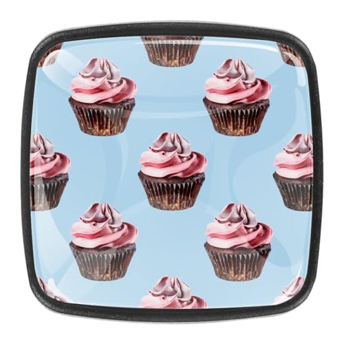 AADFAEWR 4 Stück Schubladenknöpfe Schrankknöpfe Und -Griffe Cupcake Patterns AADFAEWR 4 Stück Schubladenknöpfe Schrankknöpfe Und -Griffe Cupcake Patterns von AADFAEWR