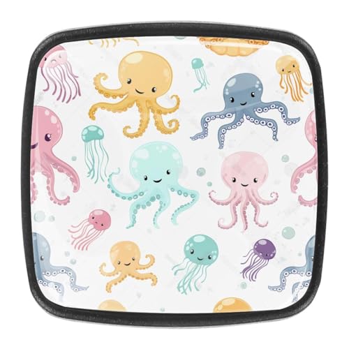 AADFAEWR 4 Stück Schubladenknöpfe Schrankknöpfe Und -Griffe Cute Octopus Patterns AADFAEWR 4 Stück Schubladenknöpfe Schrankknöpfe Und -Griffe Cute Octopus Patterns von AADFAEWR