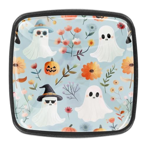 AADFAEWR 4 Stück Schubladenknöpfe Schrankknöpfe Und -Griffe Cute Pumpkins Flowers Pattern AADFAEWR 4 Stück Schubladenknöpfe Schrankknöpfe Und -Griffe Cute Pumpkins Flowers Pattern von AADFAEWR