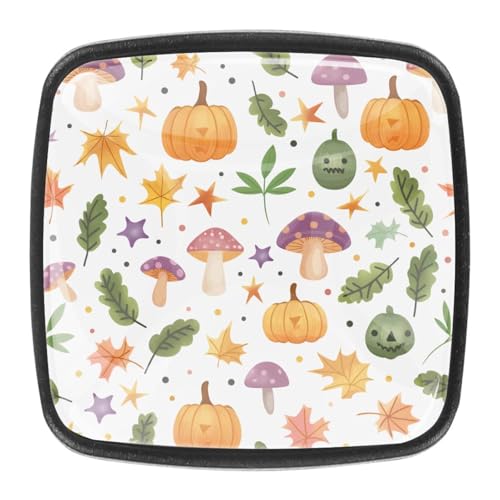 AADFAEWR 4 Stück Schubladenknöpfe Schrankknöpfe Und -Griffe Cute Pumpkins Halloween Patterns AADFAEWR 4 Stück Schubladenknöpfe Schrankknöpfe Und -Griffe Cute Pumpkins Halloween Patterns von AADFAEWR