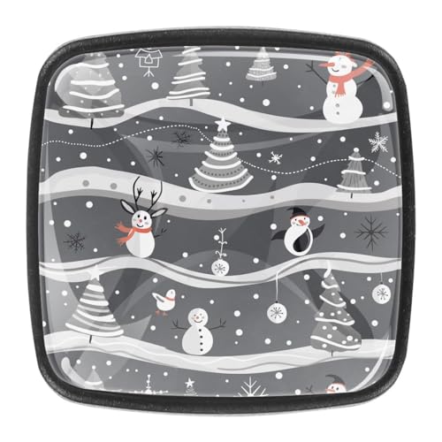 AADFAEWR 4 Stück Schubladenknöpfe Schrankknöpfe Und -Griffe Cute Snowman Christmas Holiday AADFAEWR 4 Stück Schubladenknöpfe Schrankknöpfe Und -Griffe Cute Snowman Christmas Holiday von AADFAEWR