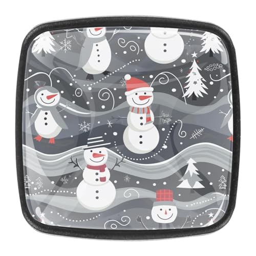 AADFAEWR 4 Stück Schubladenknöpfe Schrankknöpfe Und -Griffe Cute Snowman Christmas Holiday AADFAEWR 4 Stück Schubladenknöpfe Schrankknöpfe Und -Griffe Cute Snowman Christmas Holiday von AADFAEWR