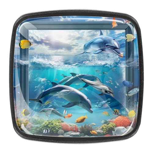 AADFAEWR 4 Stück Schubladenknöpfe Schrankknöpfe Und -Griffe Delfine Fische Schwimmen Wasser AADFAEWR 4 Stück Schubladenknöpfe Schrankknöpfe Und -Griffe Delfine Fische Schwimmen Wasser von AADFAEWR