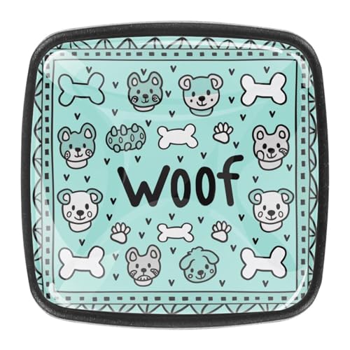 AADFAEWR 4 Stück Schubladenknöpfe Schrankknöpfe Und -Griffe Dog Paw Bone Patterns AADFAEWR 4 Stück Schubladenknöpfe Schrankknöpfe Und -Griffe Dog Paw Bone Patterns von AADFAEWR