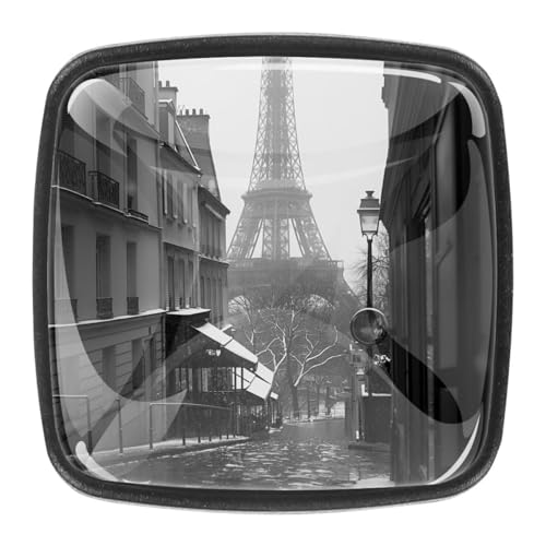 AADFAEWR 4 Stück Schubladenknöpfe Schrankknöpfe Und -Griffe Eiffel Tower Street Landscape AADFAEWR 4 Stück Schubladenknöpfe Schrankknöpfe Und -Griffe Eiffel Tower Street Landscape von AADFAEWR