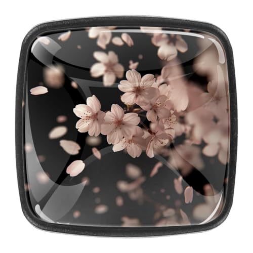 AADFAEWR 4 Stück Schubladenknöpfe Schrankknöpfe Und -Griffe Falling Cherry Blossom Petals AADFAEWR 4 Stück Schubladenknöpfe Schrankknöpfe Und -Griffe Falling Cherry Blossom Petals von AADFAEWR