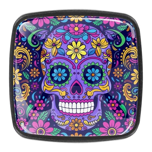 AADFAEWR 4 Stück Schubladenknöpfe Schrankknöpfe Und -Griffe Floral Blumen Totenkopf AADFAEWR 4 Stück Schubladenknöpfe Schrankknöpfe Und -Griffe Floral Blumen Totenkopf von AADFAEWR