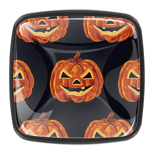 AADFAEWR 4 Stück Schubladenknöpfe Schrankknöpfe Und -Griffe Halloween-Kürbis-Muster AADFAEWR 4 Stück Schubladenknöpfe Schrankknöpfe Und -Griffe Halloween-Kürbis-Muster von AADFAEWR