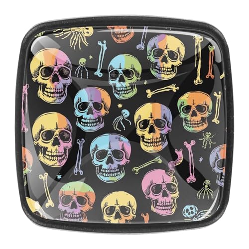 AADFAEWR 4 Stück Schubladenknöpfe Schrankknöpfe Und -Griffe Halloween Skelett-Totenkopf Spooky AADFAEWR 4 Stück Schubladenknöpfe Schrankknöpfe Und -Griffe Halloween Skelett-Totenkopf Spooky von AADFAEWR