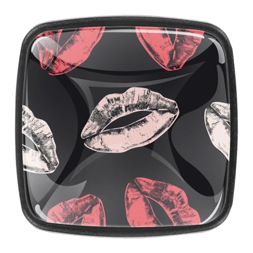 AADFAEWR 4 Stück Schubladenknöpfe Schrankknöpfe Und -Griffe Lippen-Muster AADFAEWR 4 Stück Schubladenknöpfe Schrankknöpfe Und -Griffe Lippen-Muster von AADFAEWR