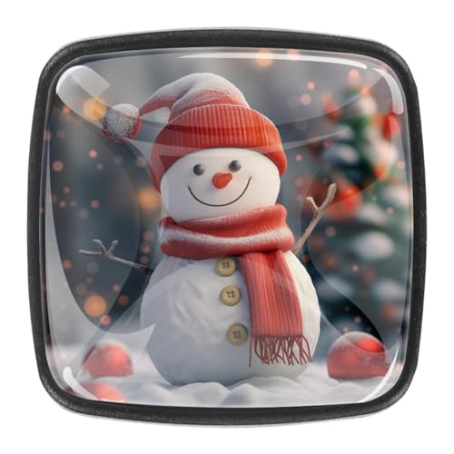 AADFAEWR 4 Stück Schubladenknöpfe Schrankknöpfe Und -Griffe Niedlicher Schneemann Weihnachten AADFAEWR 4 Stück Schubladenknöpfe Schrankknöpfe Und -Griffe Niedlicher Schneemann Weihnachten von AADFAEWR