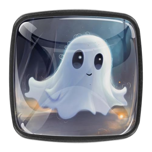 AADFAEWR 4 Stück Schubladenknöpfe Schrankknöpfe Und -Griffe Niedliches Gespenst Halloween AADFAEWR 4 Stück Schubladenknöpfe Schrankknöpfe Und -Griffe Niedliches Gespenst Halloween von AADFAEWR