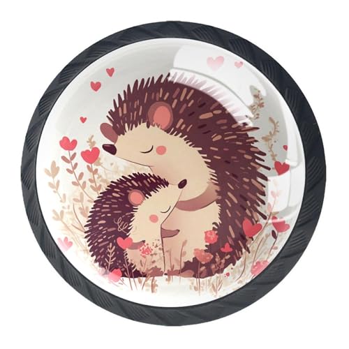 AADFAEWR 4 Stück Schubladenknöpfe Schrankknöpfe Und -Griffe Pärchen Igel Liebe AADFAEWR 4 Stück Schubladenknöpfe Schrankknöpfe Und -Griffe Pärchen Igel Liebe von AADFAEWR