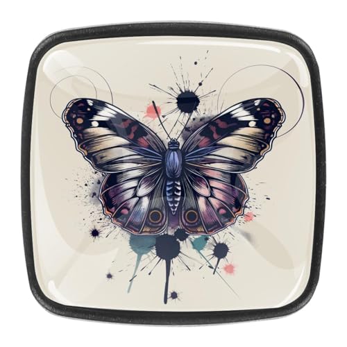 AADFAEWR 4 Stück Schubladenknöpfe Schrankknöpfe Und -Griffe Schmetterling AADFAEWR 4 Stück Schubladenknöpfe Schrankknöpfe Und -Griffe Schmetterling von AADFAEWR