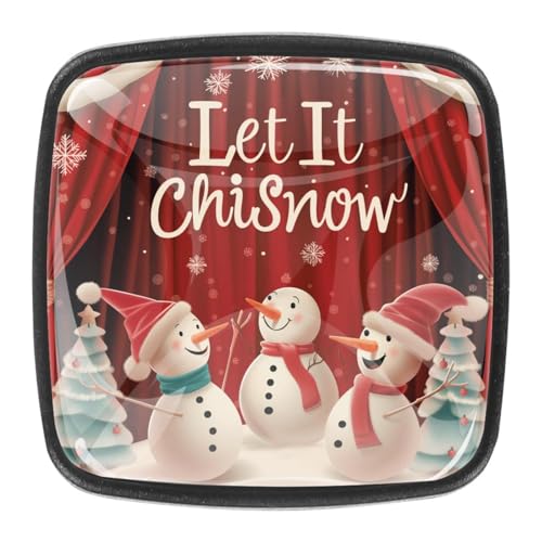 AADFAEWR 4 Stück Schubladenknöpfe Schrankknöpfe Und -Griffe Snowman Christmas Snowflakes AADFAEWR 4 Stück Schubladenknöpfe Schrankknöpfe Und -Griffe Snowman Christmas Snowflakes von AADFAEWR