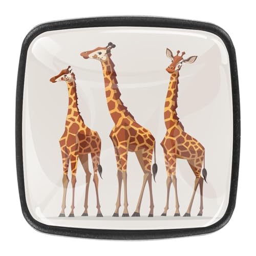 AADFAEWR 4 Stück Schubladenknöpfe Schrankknöpfe Und -Griffe Tier Giraffen AADFAEWR 4 Stück Schubladenknöpfe Schrankknöpfe Und -Griffe Tier Giraffen von AADFAEWR