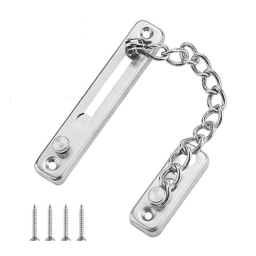 AAED Türsicherheitskette, Edelstahl-Türkette, Türverriegelungsschutzkette, Door Chain Lock,Door Latch Sturdy Premium Thickened Chain Locks for Inside Door von AAED