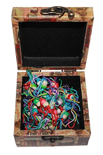 AAF Nommel®, 20 Mini Glückspüppchen in stylischer Holzbox, bunt gemischt, Nr. 07-01 von AAF Nommel