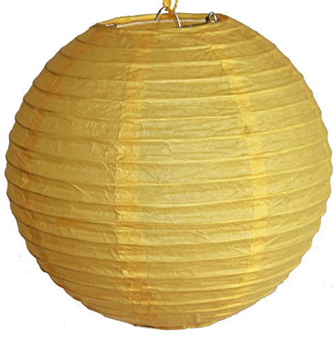 AAF Nommel ® 506, Lampion 1 Stk. Papier gelb japanisch rund klein Durchmesser 20 cm von AAF Nommel